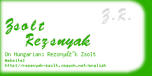 zsolt rezsnyak business card